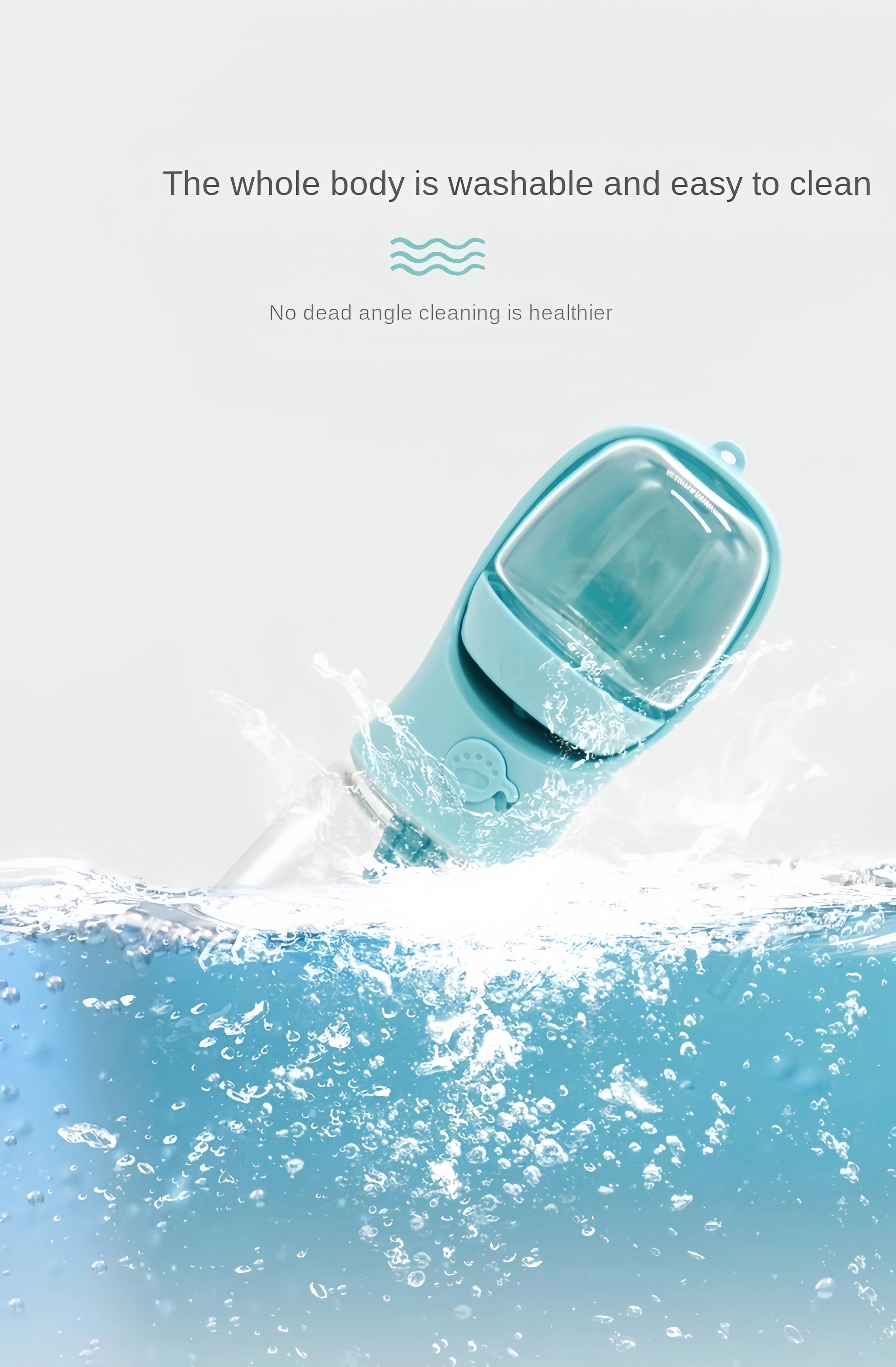 Portable dog cat water bottle